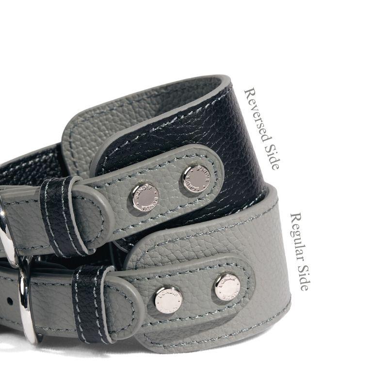 Indigo Leather Collar - BONDIR