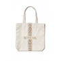 Poesia Embroidered Linen Canvas Bag