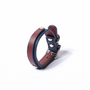 Slim Rosette Leather Collar