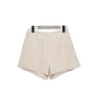 Poesia Human Linen Shorts