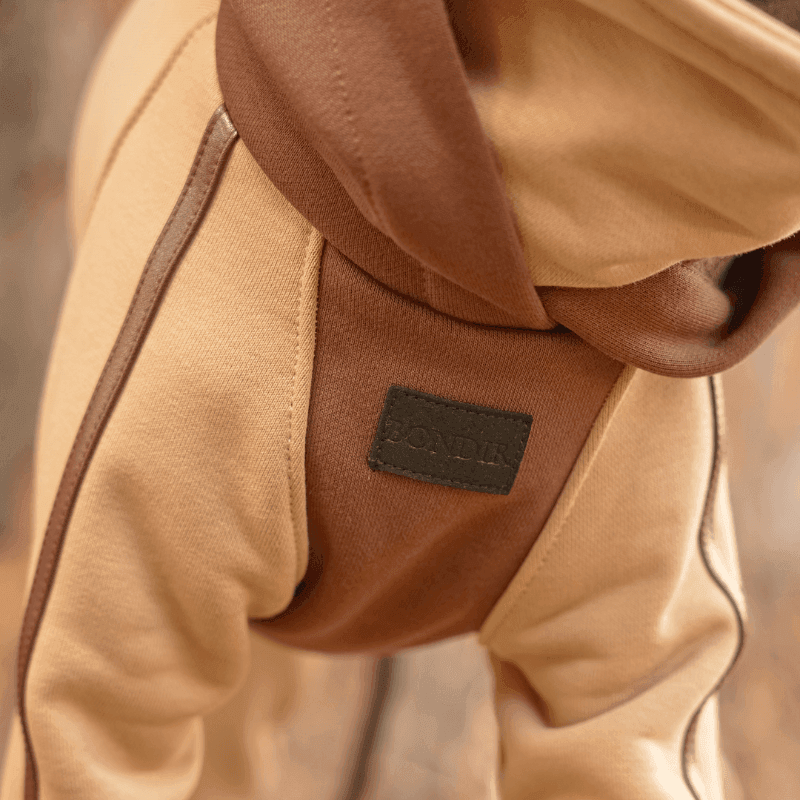 Hazelnut Hooded Onesie - BONDIR