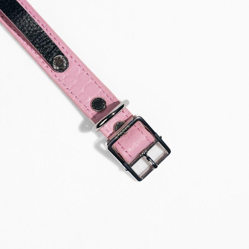 Slim Flamingo Leather Collar - BONDIR