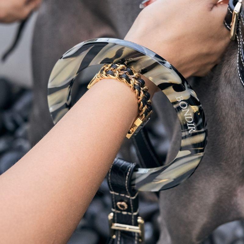 Obsidian Leather Dog Leash*LIMITED - BONDIR