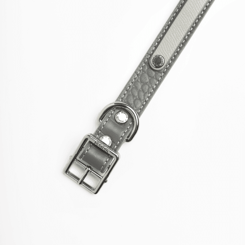 Slim Moonstone Leather Collar - BONDIR