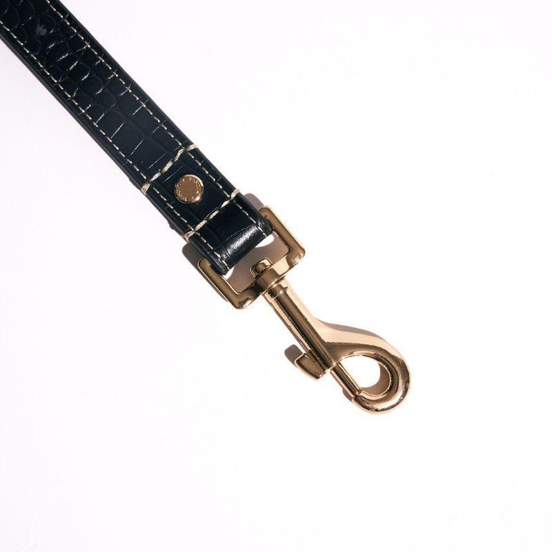 Obsidian Leather Dog Leash*LIMITED - BONDIR