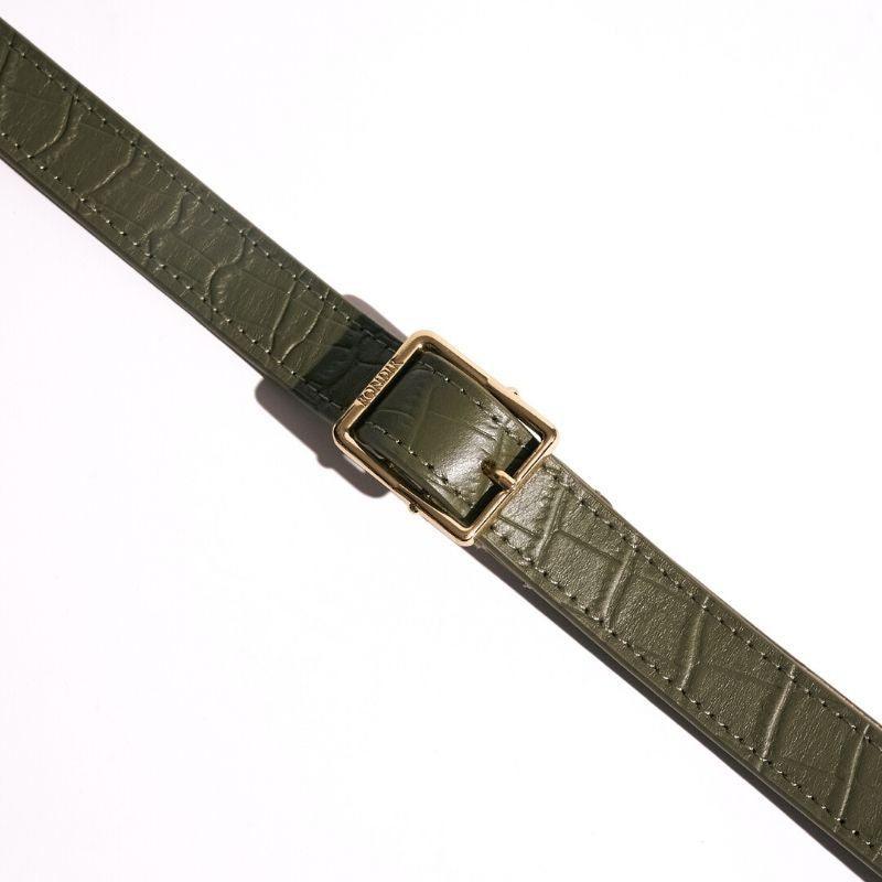 Emerald Leather Dog Leash - BONDIR