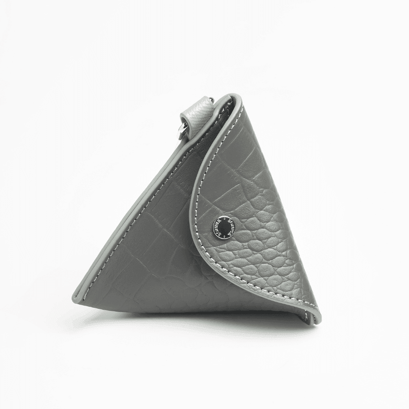 Moonstone Leather Poop Bag (Croc Side) - BONDIR