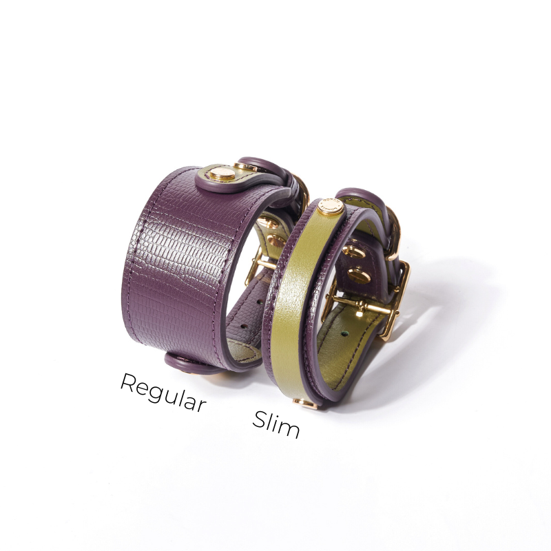 Purrble Leather Collar