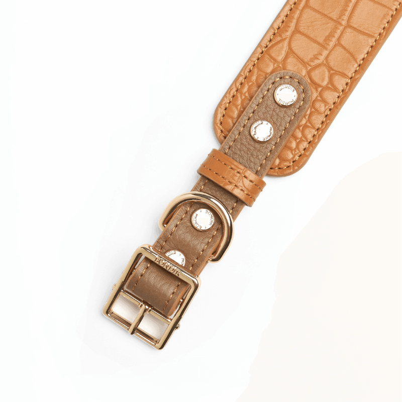 Amber Leather Collar - BONDIR