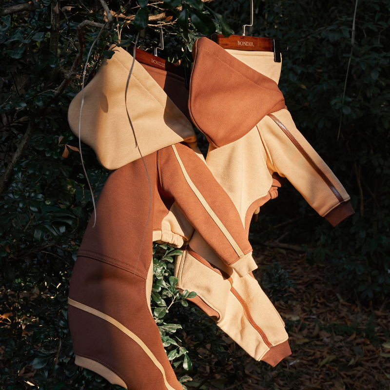 Hazelnut Hooded Onesie