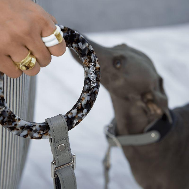 Indigo Leather Dog Leash - BONDIR