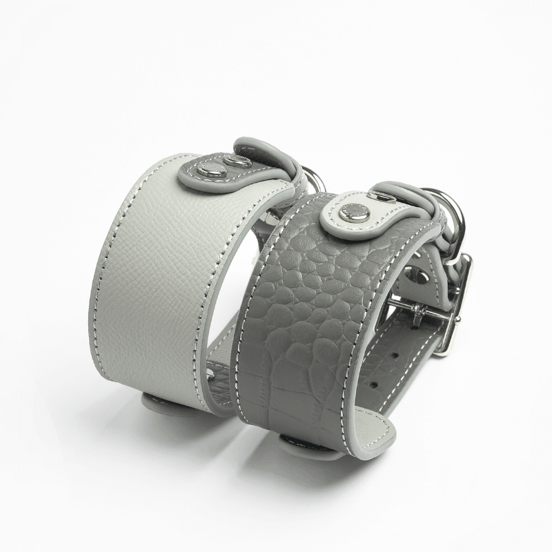 Moonstone Leather Collar - BONDIR