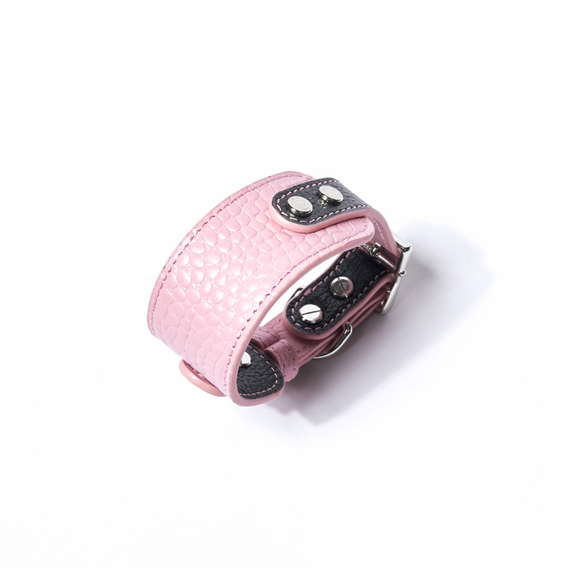 Flamingo Leather Collar