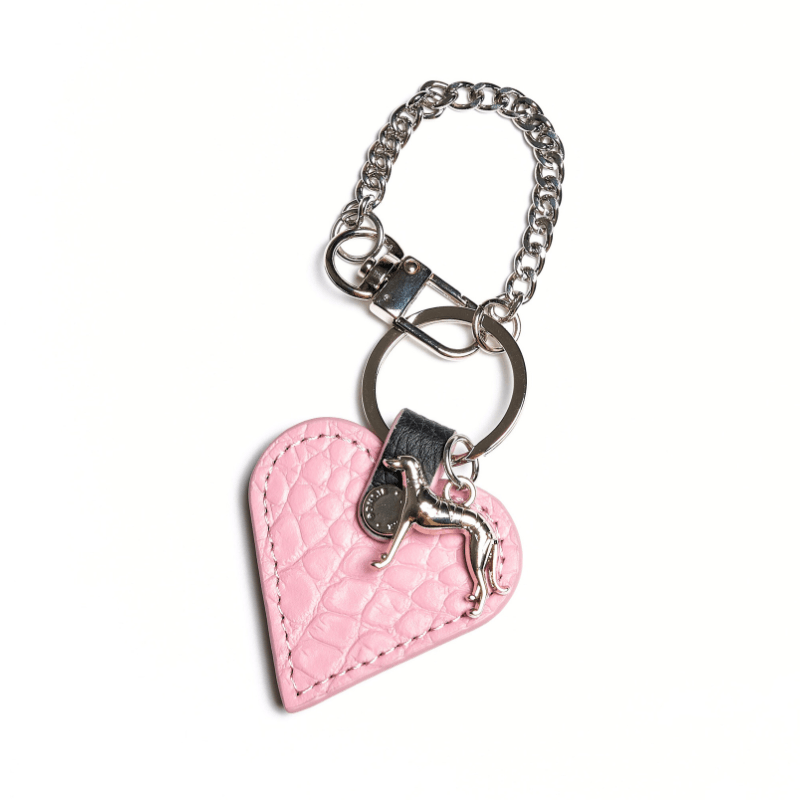 Flaminggo Leather Heart Bag Charm