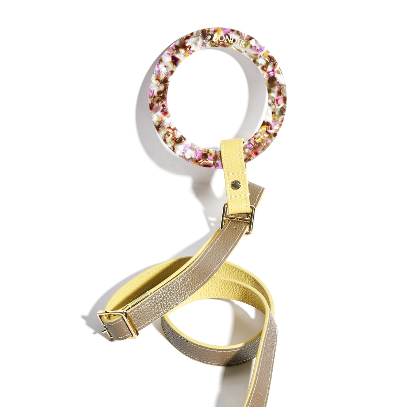 Rosy Leather Dog Leash
