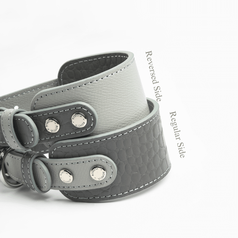 Moonstone Leather Collar - BONDIR