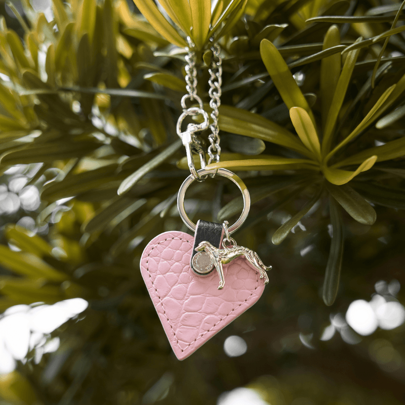 Flaminggo Leather Heart Bag Charm