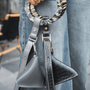 Moonstone Leather Poop Bag (Croc Side) - BONDIR