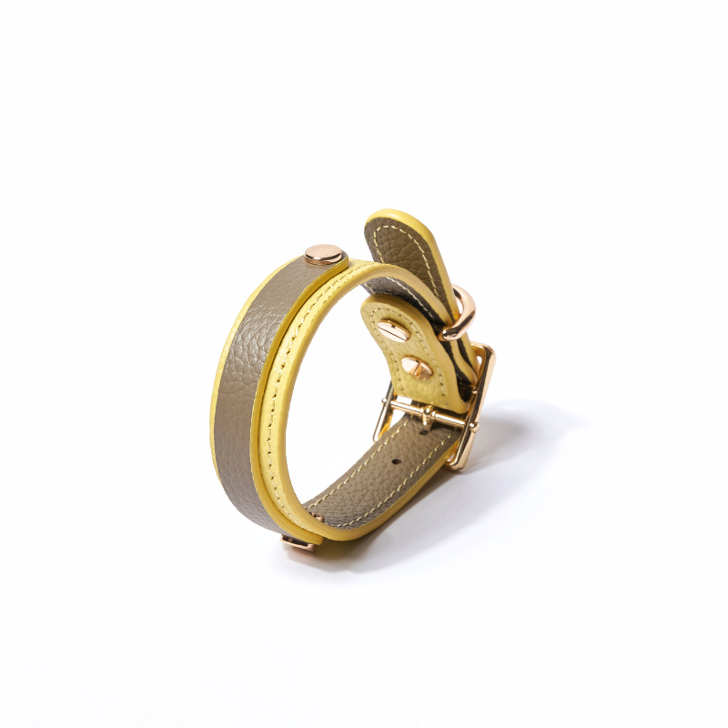 Slim Rosy Leather Collar