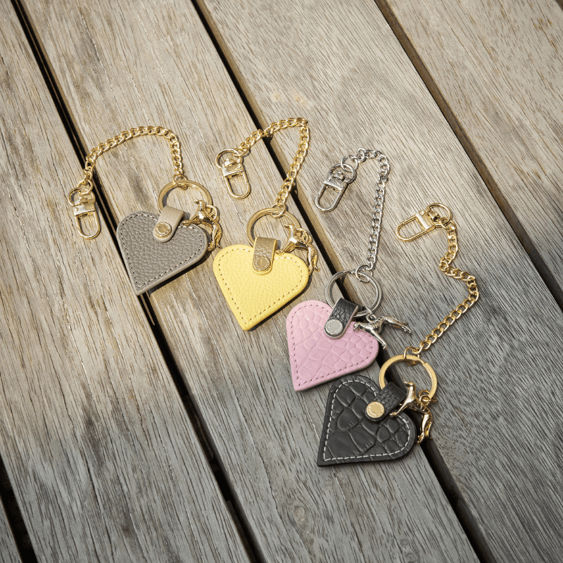 Flaminggo Leather Heart Bag Charm