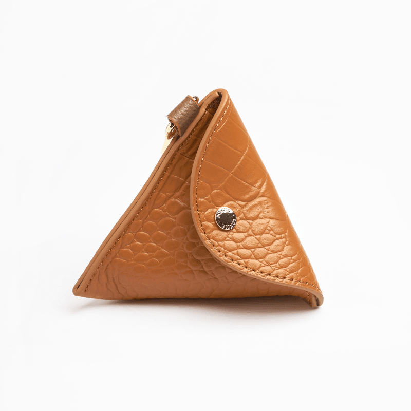 Amber Leather Poop Bag - BONDIR