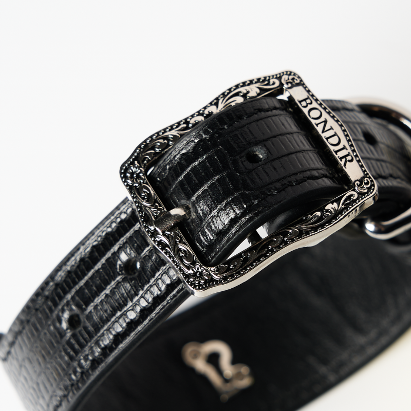 Jungle Fleck Pony Hair Dog Collar