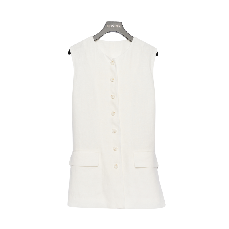 Blanc Human Linen Vest