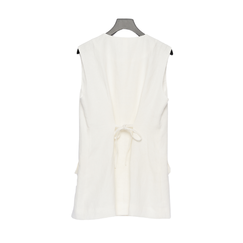 Blanc Human Linen Vest