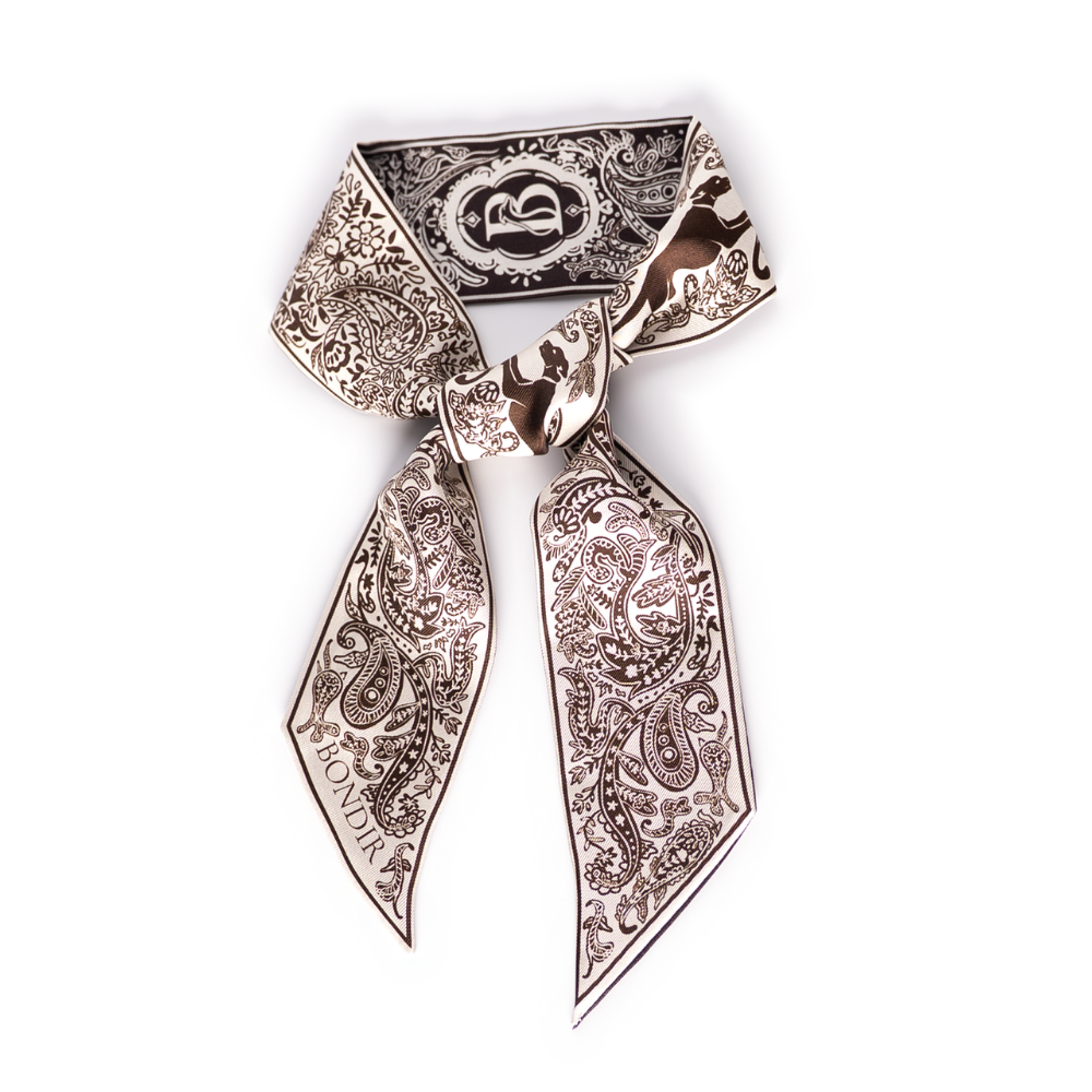 Paisley & Paws Silk Twilly