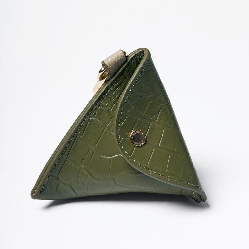 Emerald Leather Poop Bag - BONDIR