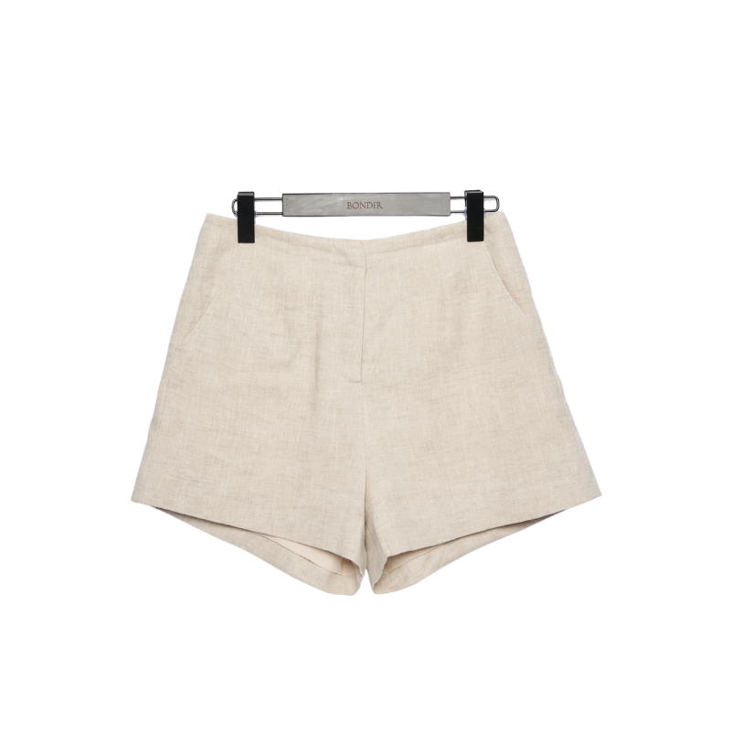 Poesia Human Linen Shorts