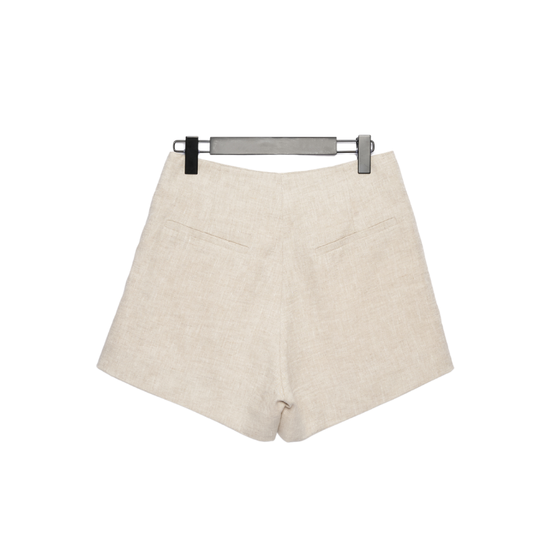 Poesia Human Linen Shorts
