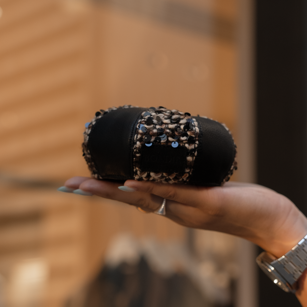 Crimson Sequin Dog Beret