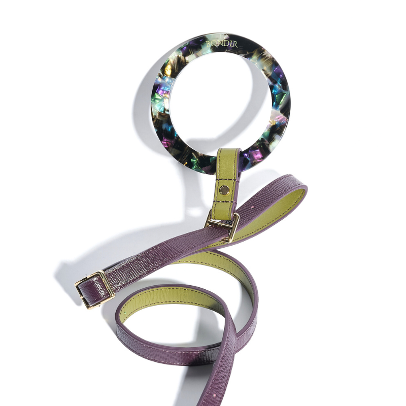 Purrble Leather Dog Leash