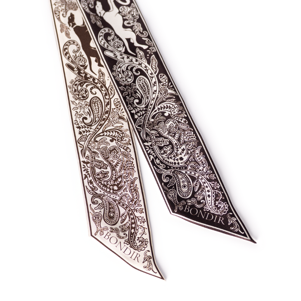 Paisley & Paws Silk Twilly