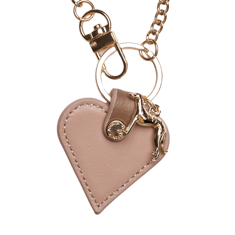 Blushwood Leather Heart Bag Charm - BONDIR