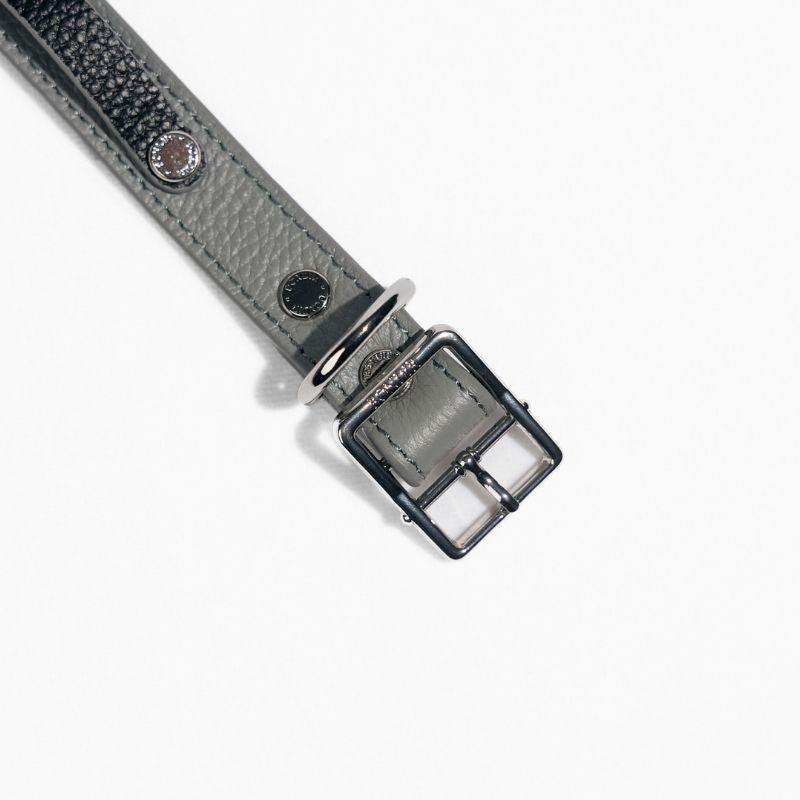 Slim Indigo Leather Collar - BONDIR