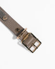Slim Sand Leather Collar - BONDIR