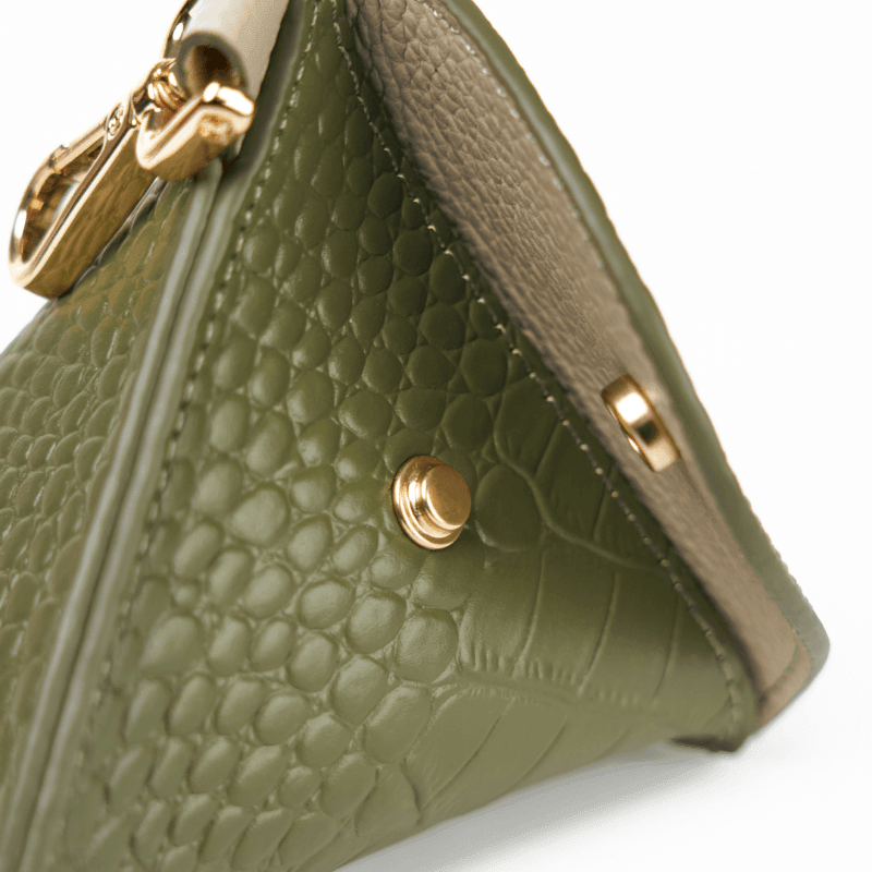 Emerald Leather Poop Bag - BONDIR