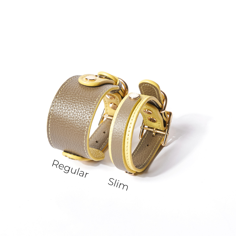Slim Rosy Leather Collar