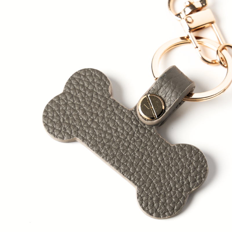 Sand Leather Bone Bag Charm