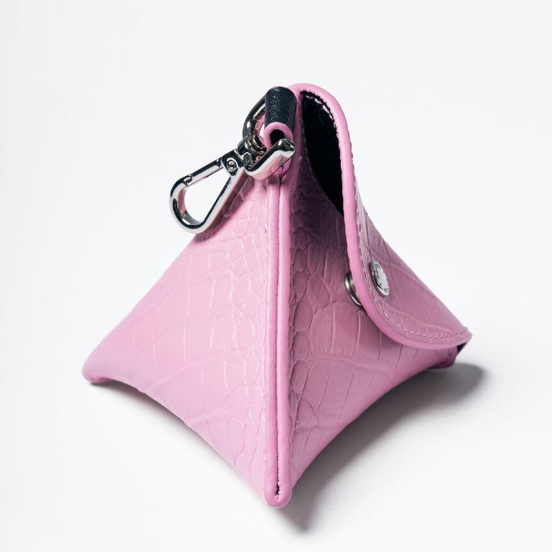 Flamingo Leather Poop Bag - BONDIR