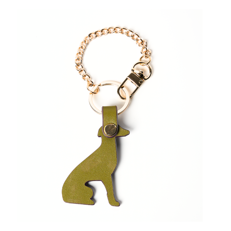 Purrble Leather Greyhound Bag Charm