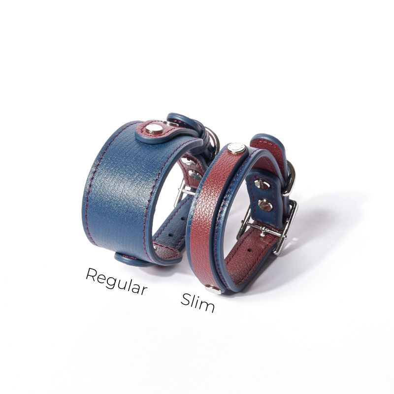 Slim Rosette Leather Collar