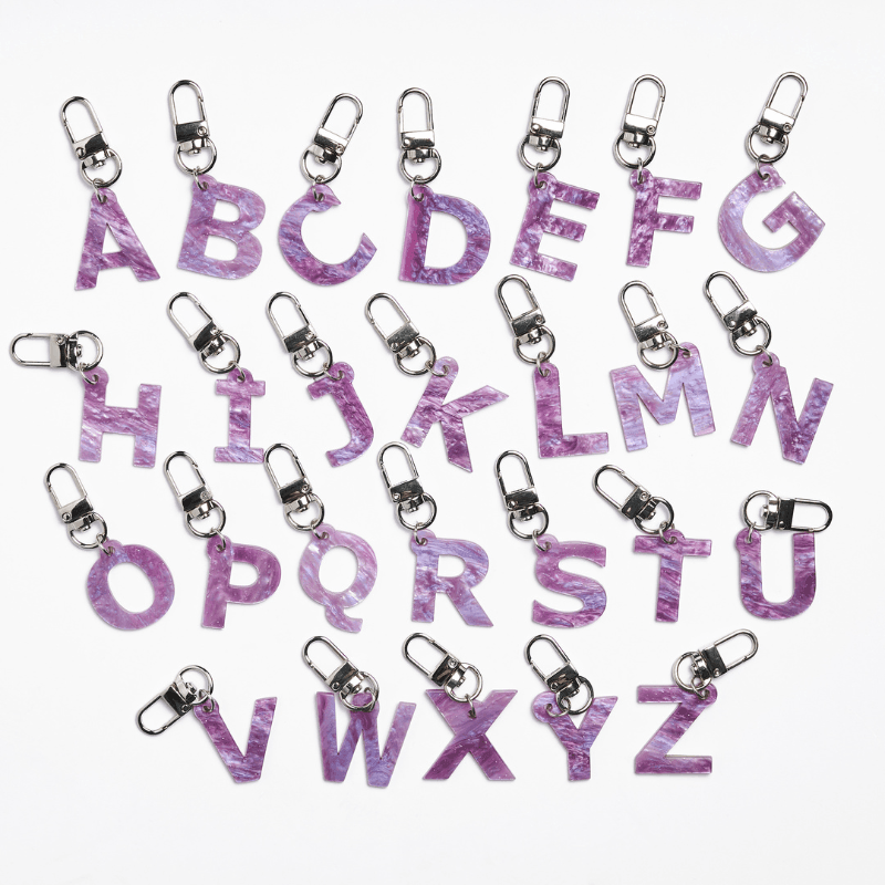 Fuchsia Initial Tag - BONDIR