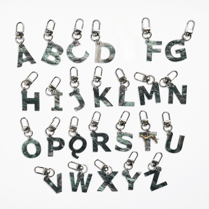 Stone Bronze Initial Tag - BONDIR